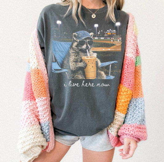 I live here now t-shirt