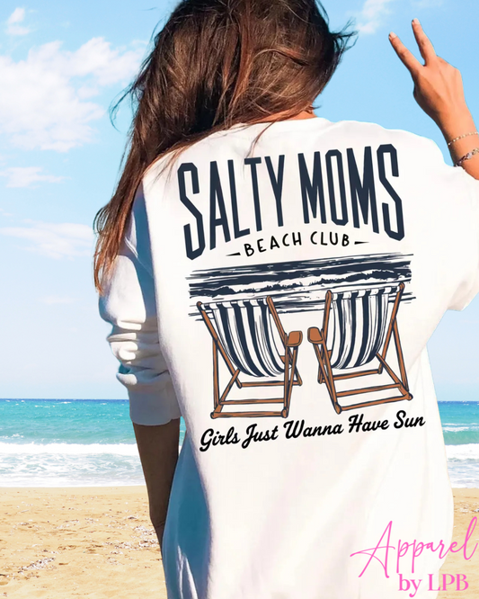 Salty Moms Beach Club Crewneck